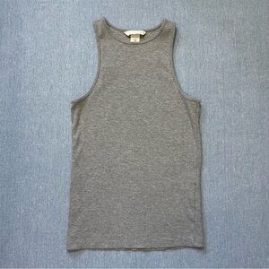 H&M Basic High Neck Cotton Tank Size S in Gray